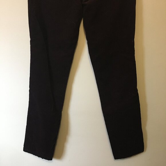Second Yoga Canadian Made Wine Coloured Slim Fit Corduroy Pants - Picture 6 of 14
